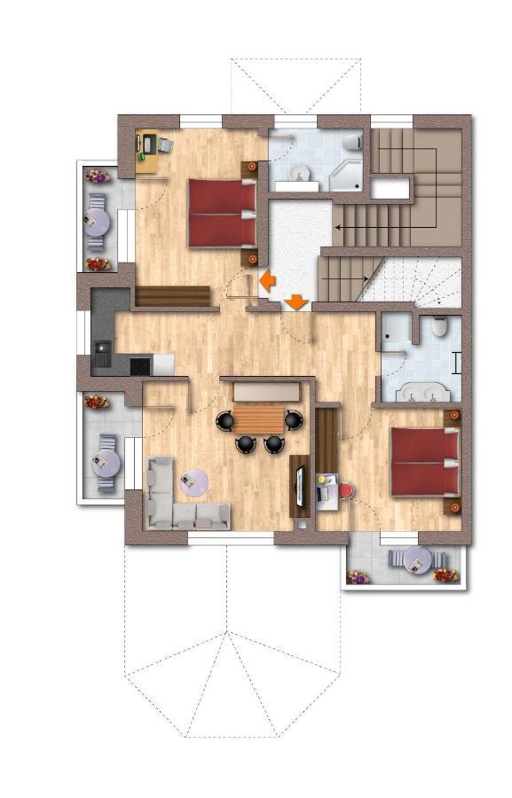 מאיירהופן Appartement Partoll מראה חיצוני תמונה